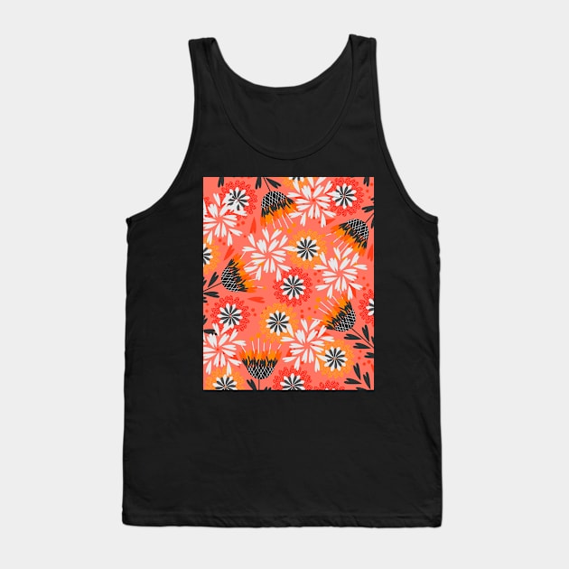 Sweet floral spring pattern Tank Top by cocodes